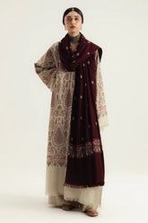 ZARA SHAH JAHAN DHANAK EMBROIDERED UNSTICHED SUIT V58