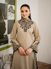 3PC DHANAK EMBROIDERED UNSTITCHED DRESS V221